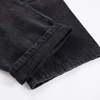 F2CE Washed Panel Multi-Pocket Straight-Leg Jeans