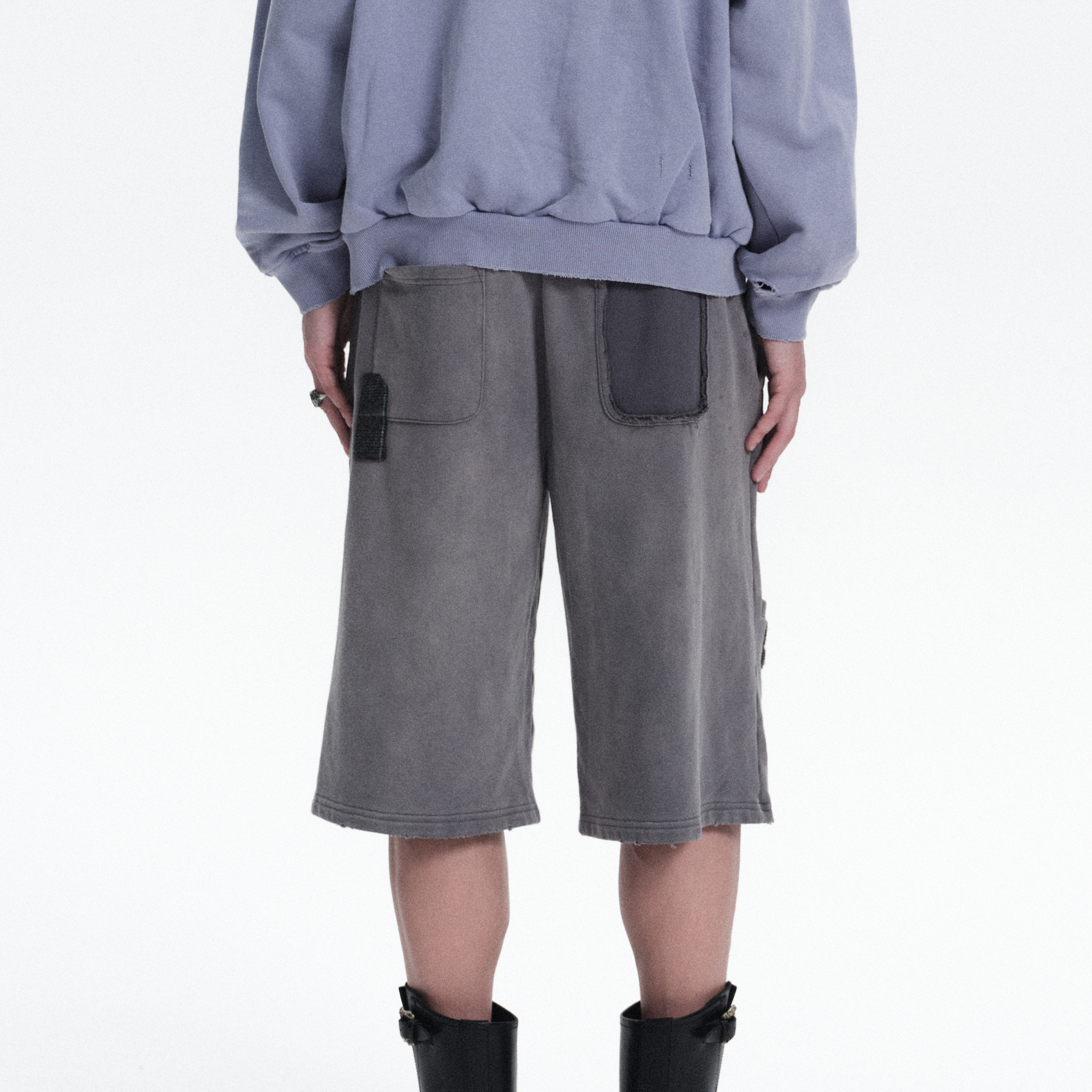 RICHILL Washed Patch Graphic Shorts