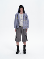 RICHILL Washed Patch Graphic Shorts