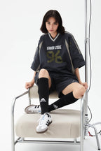 ERROR CODE ROBOT Athletic Contrast Spliced Shorts