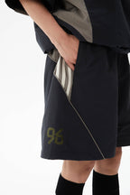 ERROR CODE ROBOT Athletic Contrast Spliced Shorts