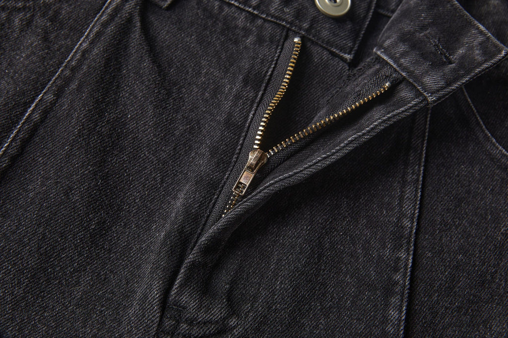 ERROR CODE ROBOT Middle Spliced Faded Jeans