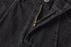 ERROR CODE ROBOT Middle Spliced Faded Jeans