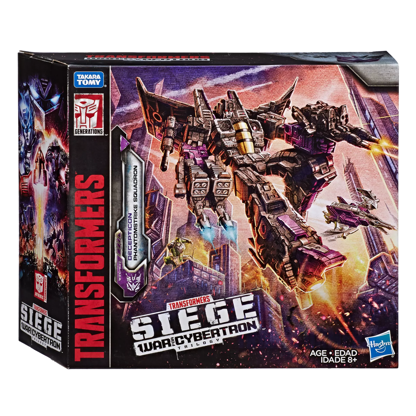 Transformers Generations War For Cybertron: Siege Voyager Decepticon Skywarp Phantomstrike Squadron 4 Pack Final Strike Action Figure WFC-S27