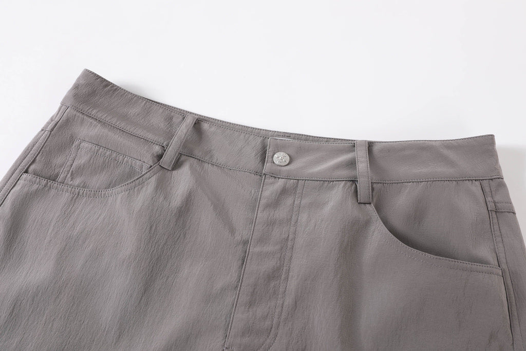 KREATE Liquid Metal Crinkled Flared Cargo
