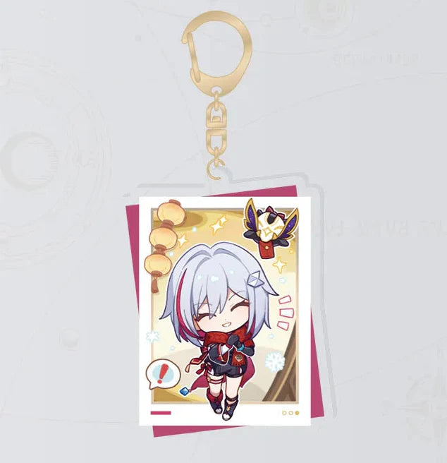 Honkai: Star Rail Happy New Year Series Acrylic Keychain- Topaz & Numby
