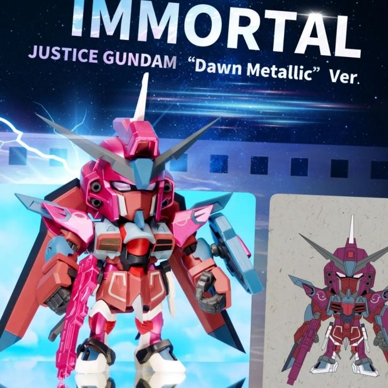 Bandai Gundam Seed Freedom QMSV Mini Rising Freedom and Immortal Justice Gundam Sealed Box Set of 8