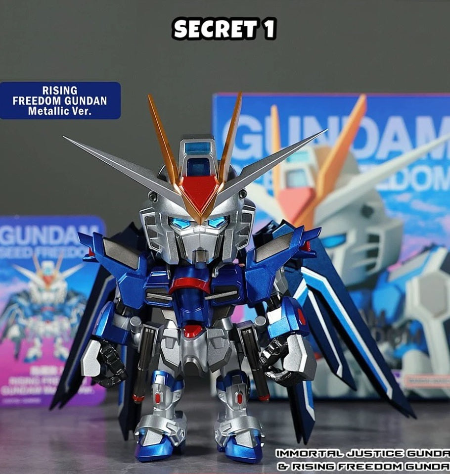 Bandai Gundam Seed Freedom QMSV Mini Rising Freedom and Immortal Justice Gundam Sealed Box Set of 8