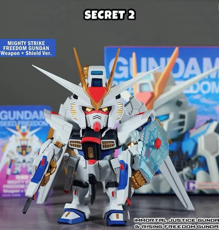 Bandai Gundam Seed Freedom QMSV Mini Rising Freedom and Immortal Justice Gundam Sealed Box Set of 8