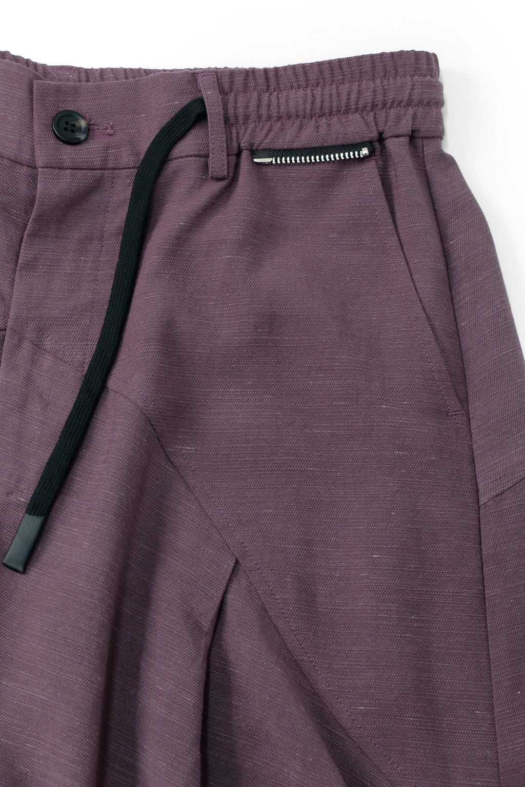 RELABEL Tencel-Acetate Ruched Oversized Shorts