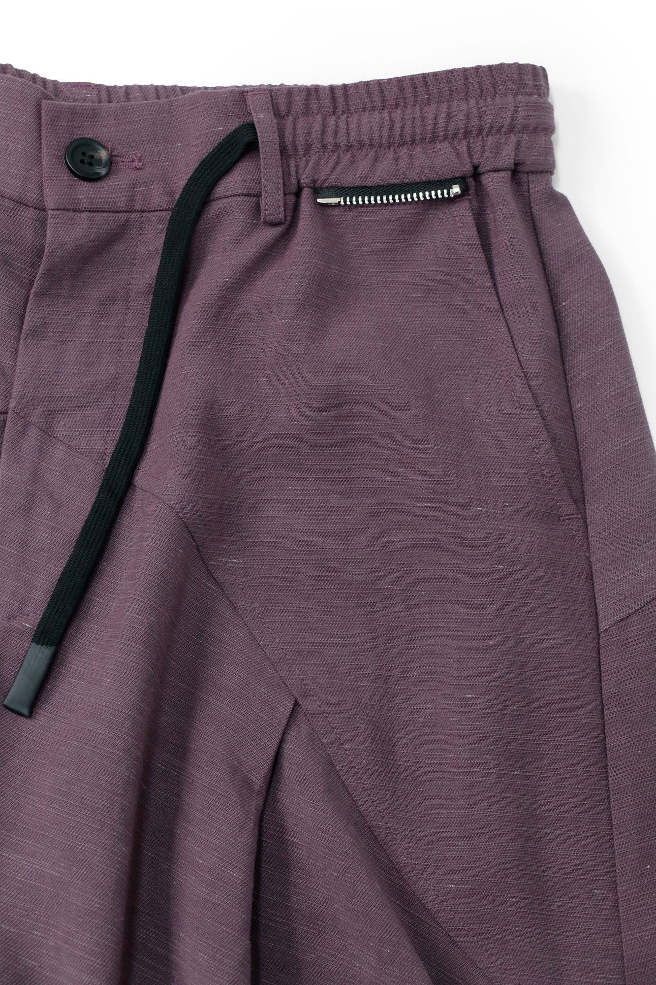 RELABEL Tencel-Acetate Ruched Oversized Shorts