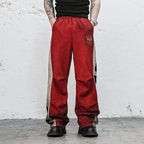 UNDERWATER Skeleton Distressed Contrast Panel Sweatpants