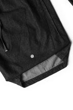 RELABEL Drawstring Pleated Oversized Raw Jeans