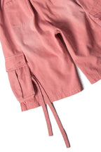 RELABEL Washed Strap Drawstring Cargo Shorts