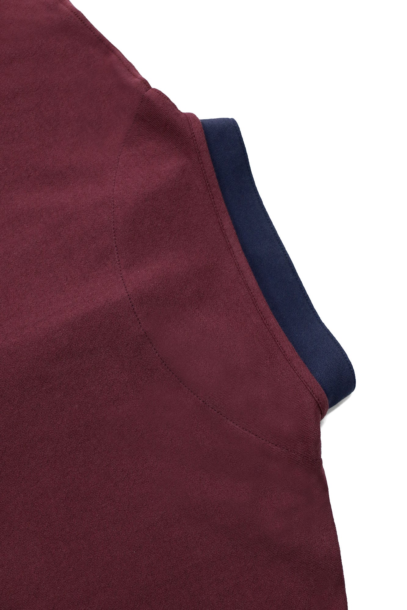 RELABEL Contrast Layered Henley Long-Sleeve Tee