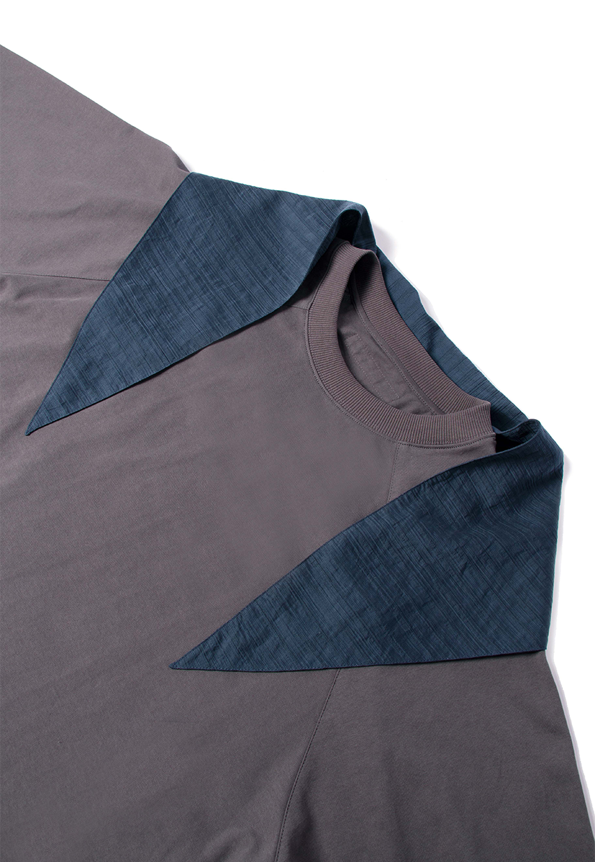 RELABEL Deconstructed Scarf Long-Sleeve Tee