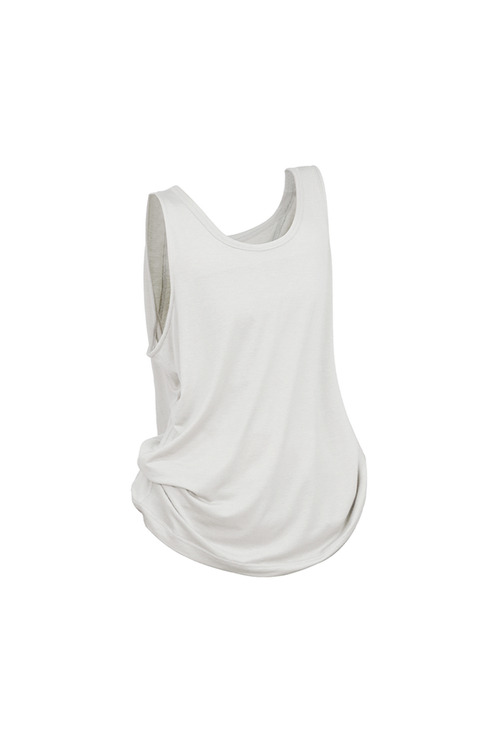 RELABEL Tencel Wool Hooded Ruched Tank Top