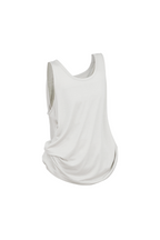 RELABEL Tencel Wool Hooded Ruched Tank Top