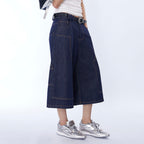 ASSEEN Double-Knee Raw Denim Shorts