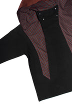RELABEL Detachable Hood Long-Sleeve Tee Black