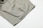 CLP Layered Crinkled Waist-Panel Parachute Pants