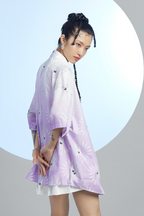 MASH UP ASIA Dragon Jacquard Half Shirt