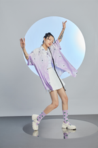 MASH UP ASIA Dragon Jacquard Half Shirt