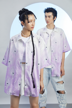 MASH UP ASIA Dragon Jacquard Half Shirt