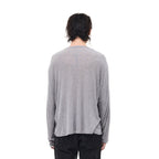 WHISTLEHUNTER Merino-Tencel Henley Graphic Long-Sleeve Tee
