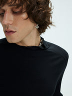 WHISTLEHUNTER Asymmetric Slim Long-Sleeve T-Shirt