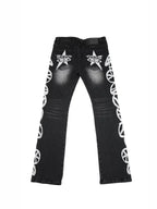 VINKID Peace Graphic Washed Jeans