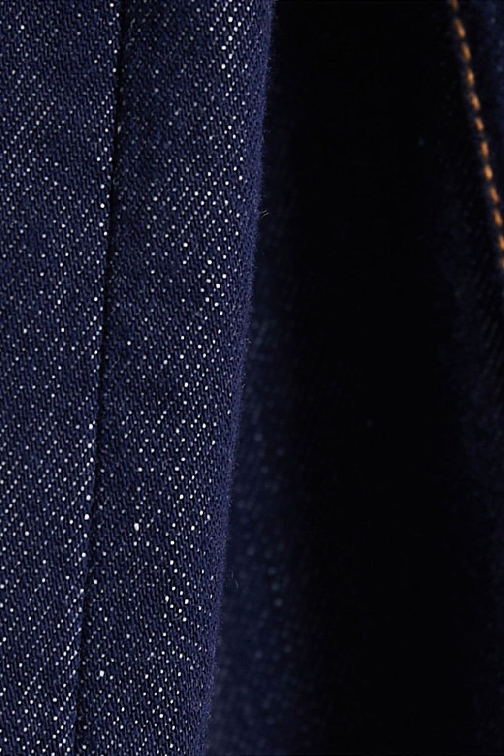 ASSEEN Flower Patchwork Stitched Raw Denim Half Shirt