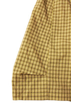 RELABEL Detachable Scarf Grid Pleated Shorts