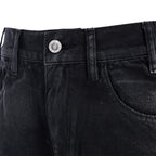 CATSSTAC Distressed Double-Knee Carpenter Straight-Leg Jeans Black