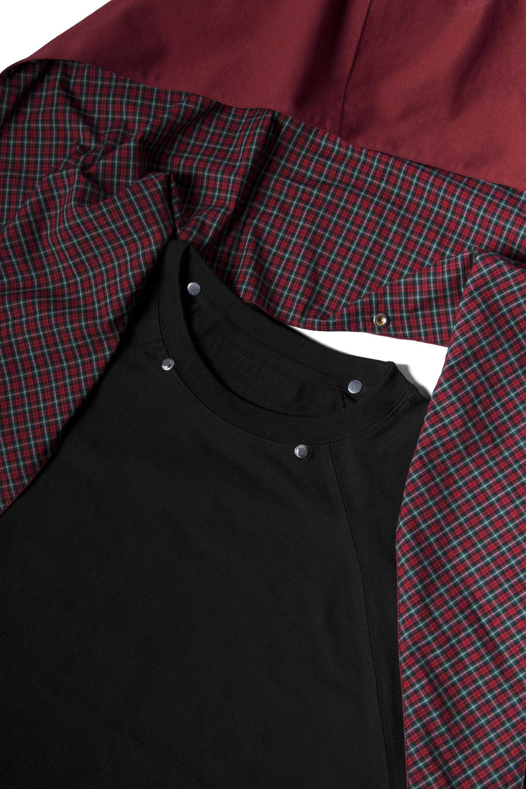 RELABEL Detachable Hood Long-Sleeve Tee Black