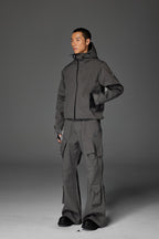 CATSSTAC Multi-Pocket Paneled Drawstring Cargo Pants