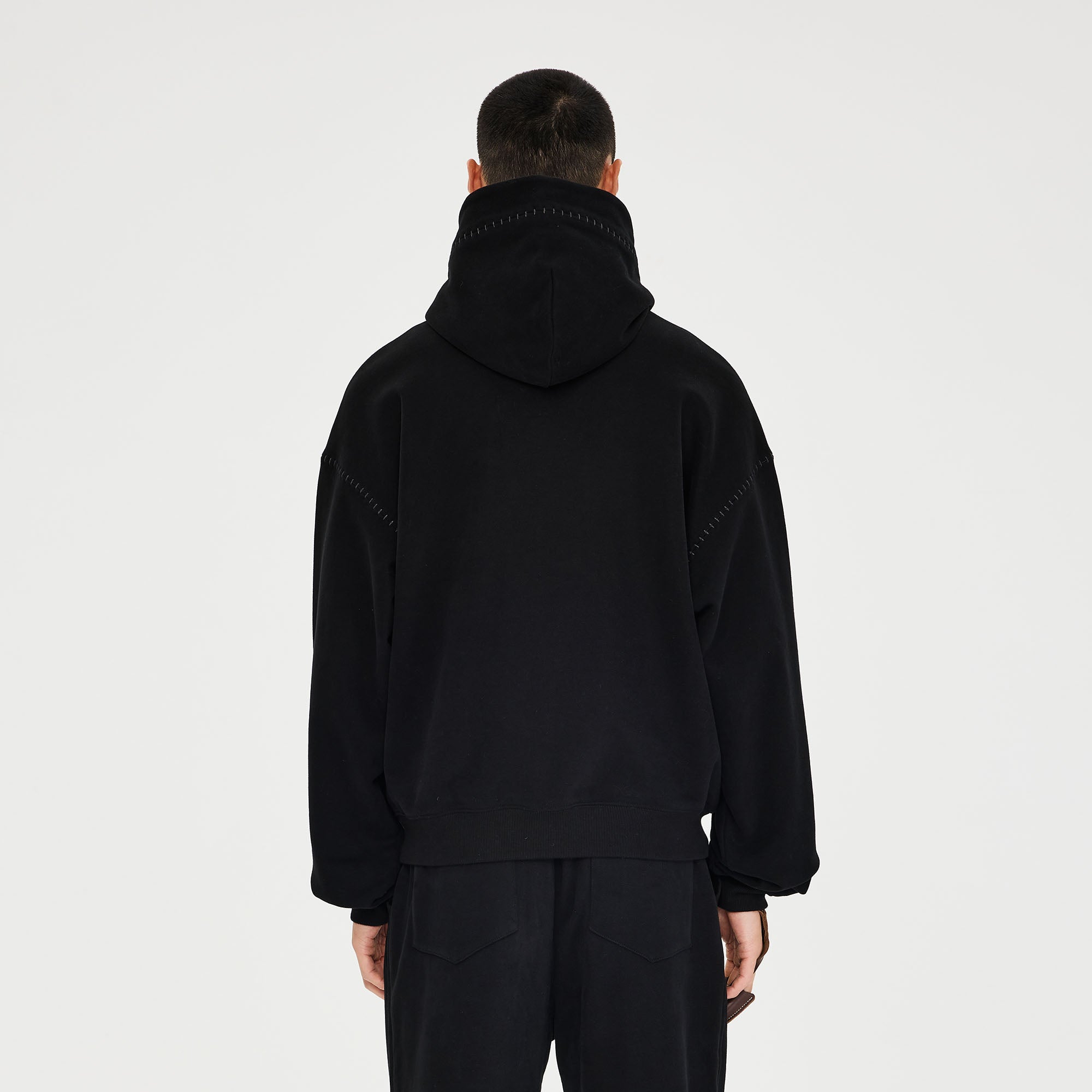 CATSSTAC Totem-Trimmed Kangaroo Pocket Hoodie