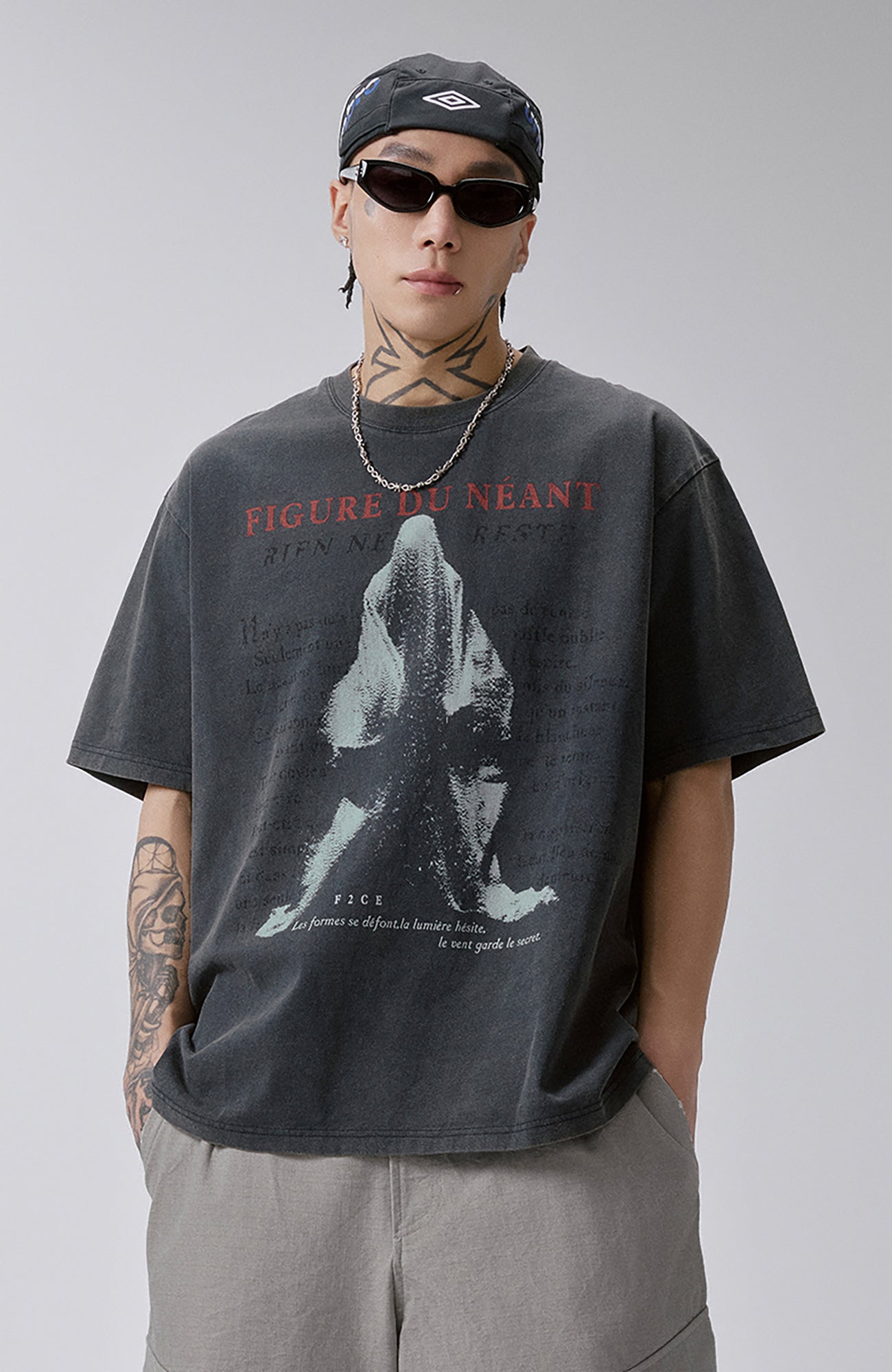 F2CE Washed Void Figure Graphic Tee