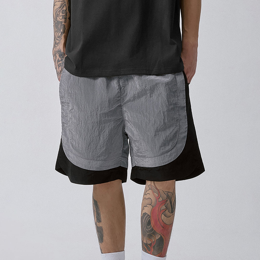 F2CE Metallic Nylon Panel Shorts