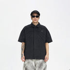 F2CE Spliced Metal Logo Half Shirt