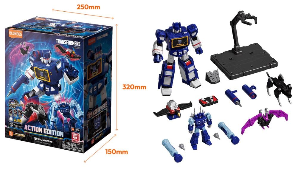 Blokees Transformers Action Edition G1 Soundwave Model Kit