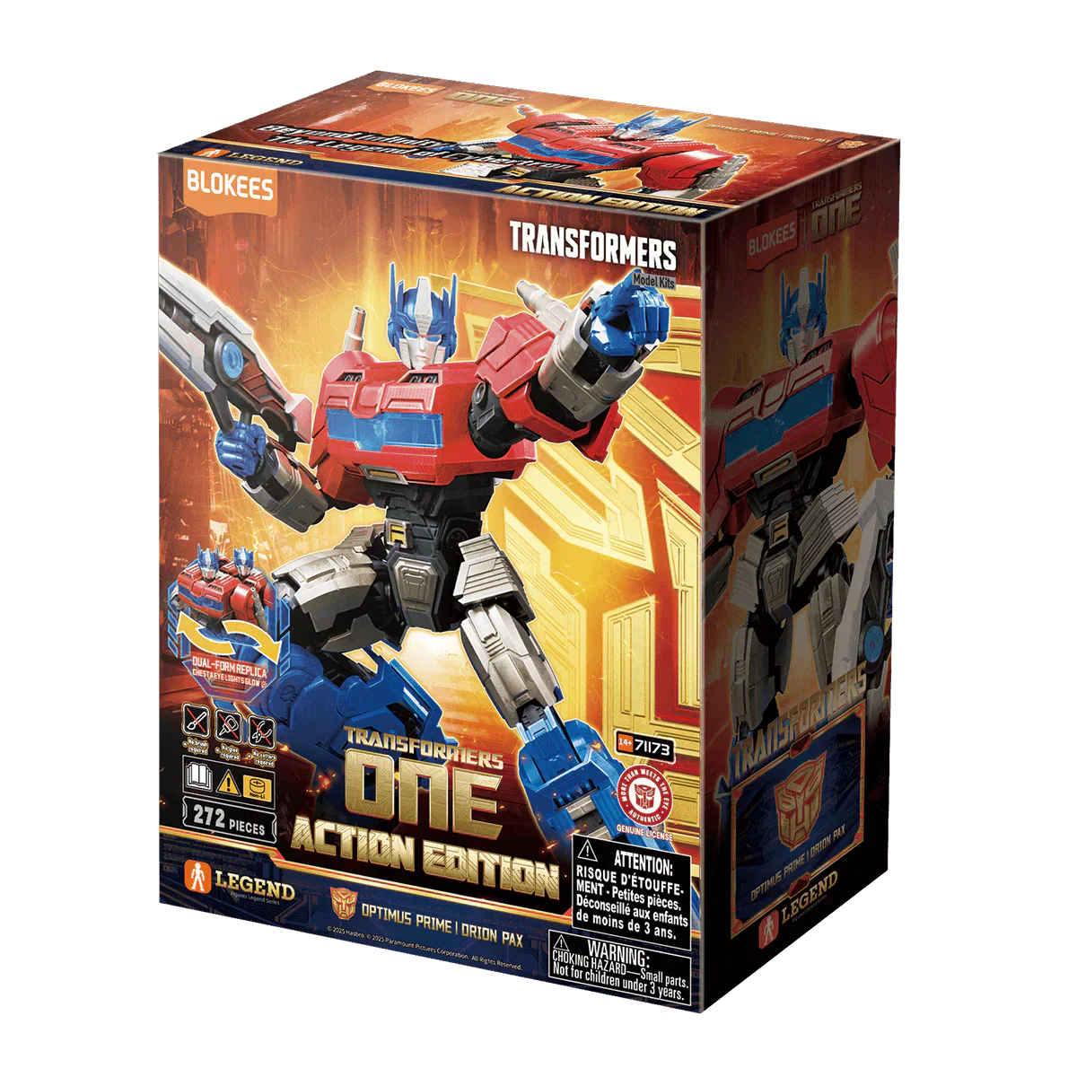 Blokees Transformers Action Edition Transformers ONE Optimus Prime (Orion Pax) Model Kit