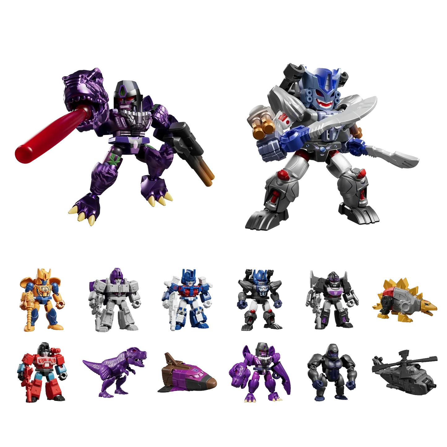 Blokees Transformers Model Kits Defender Version #06 Brutal Fang Mystery Box Trading Figure Set of 12