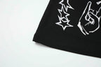 CLP Full-Print Graffiti Mesh Long-Sleeve Tee
