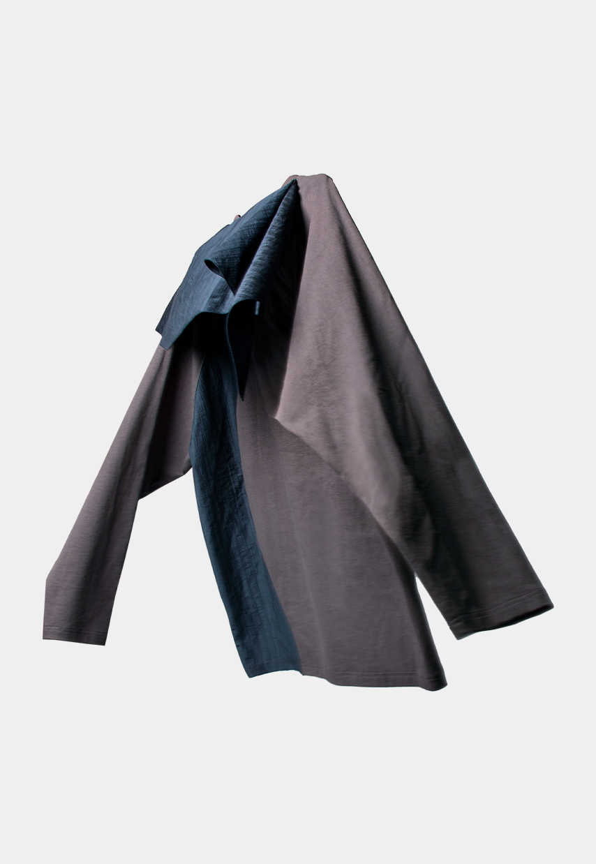 RELABEL Deconstructed Scarf Long-Sleeve Tee