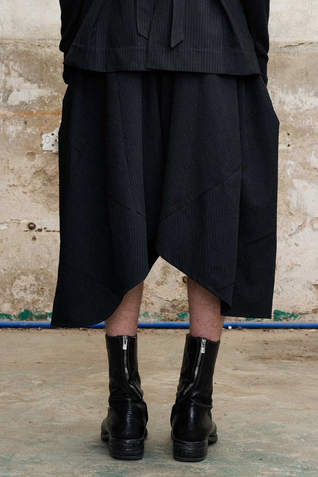 ILNya Nieternite Nifutur Pinstripe Balloon Skort Pants