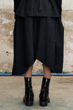 ILNya Nieternite Nifutur Pinstripe Balloon Skort Pants
