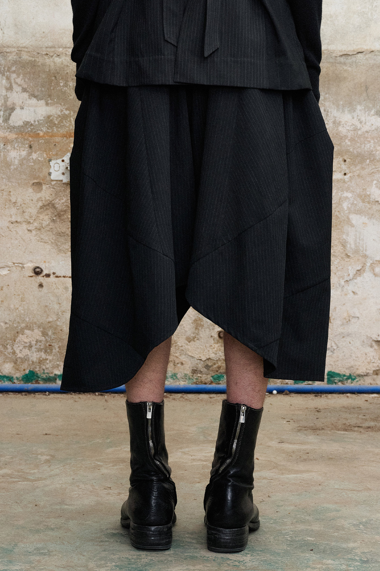 ILNya Nieternite Nifutur Pinstripe Balloon Skort Pants