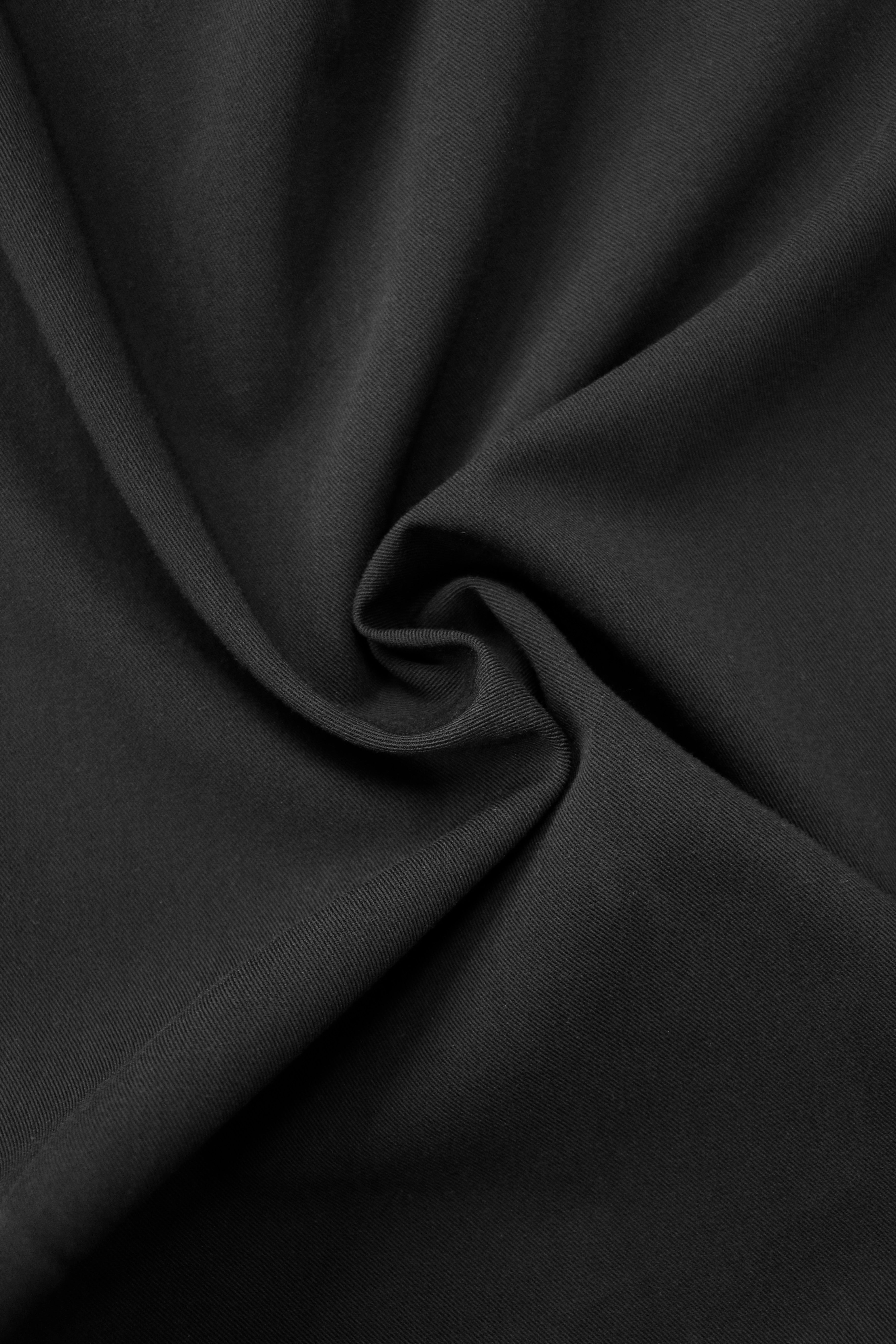 RELABEL Wool-Blend Pleated Draped Wide-Leg Pants Black