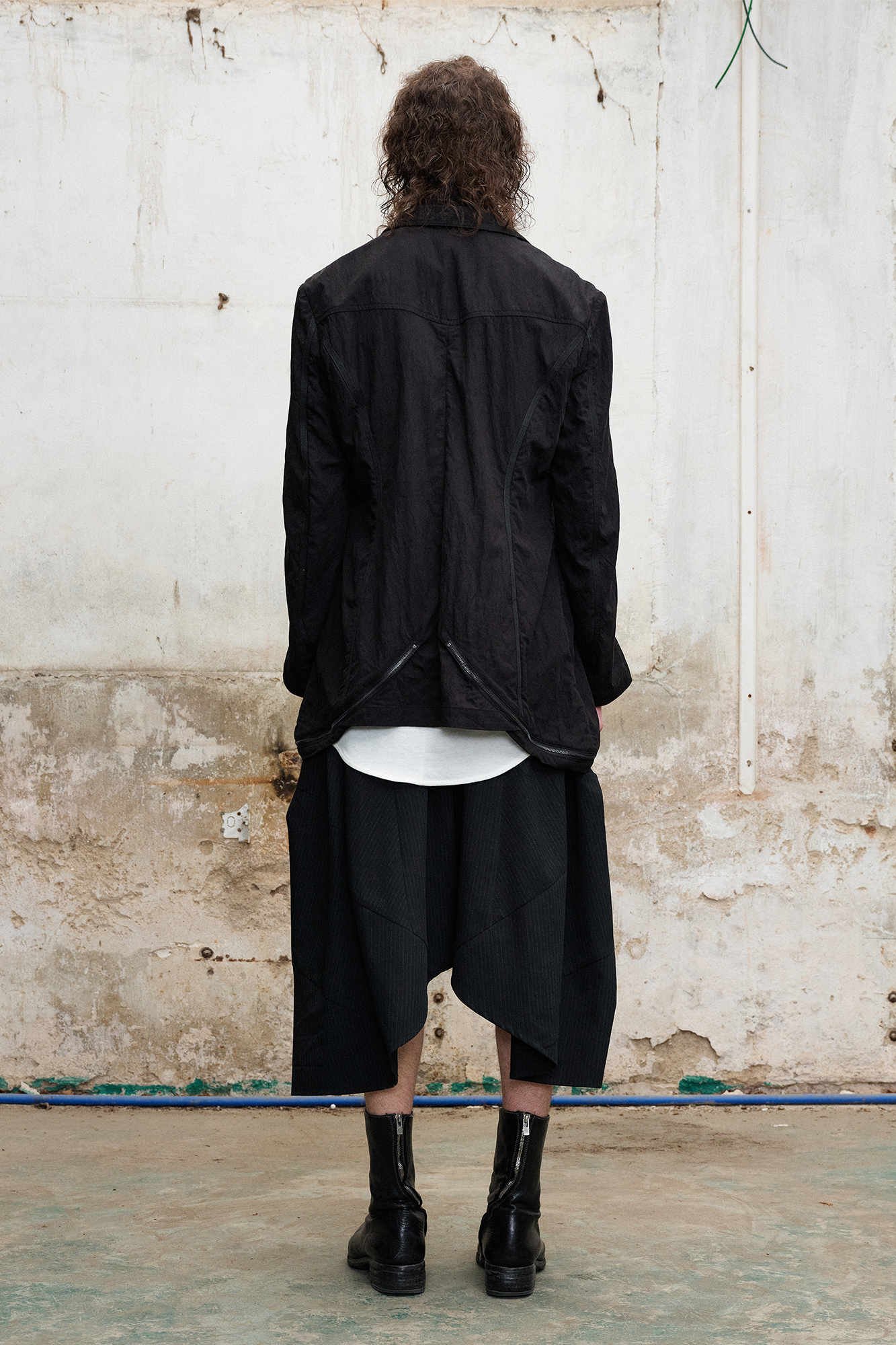 ILNya Nieternite Nifutur Pinstripe Balloon Skort Pants